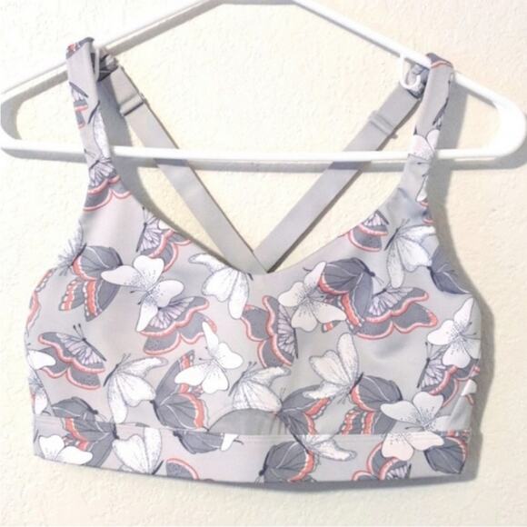VICTORIA'S SECRET SPORT Butterfly Print Sports Bra Size XS - Picture 3 of 7